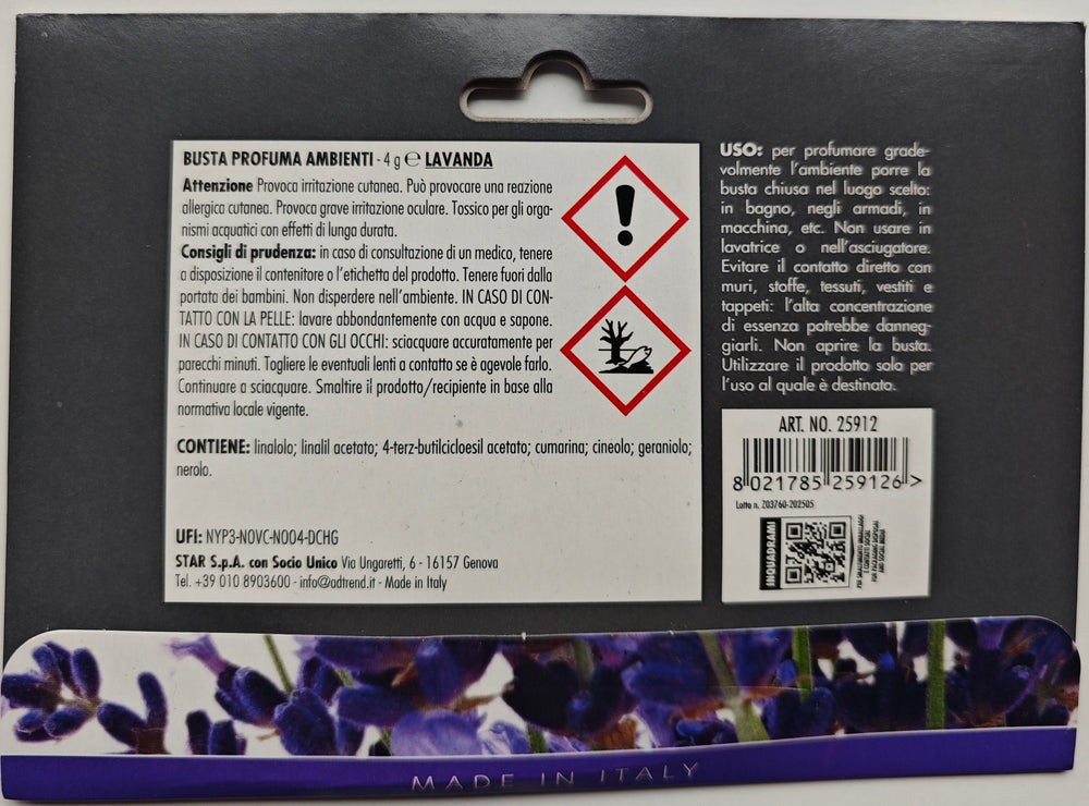 Duft-Beutel  mit intensivem Lavendelduft , 2 er Pack