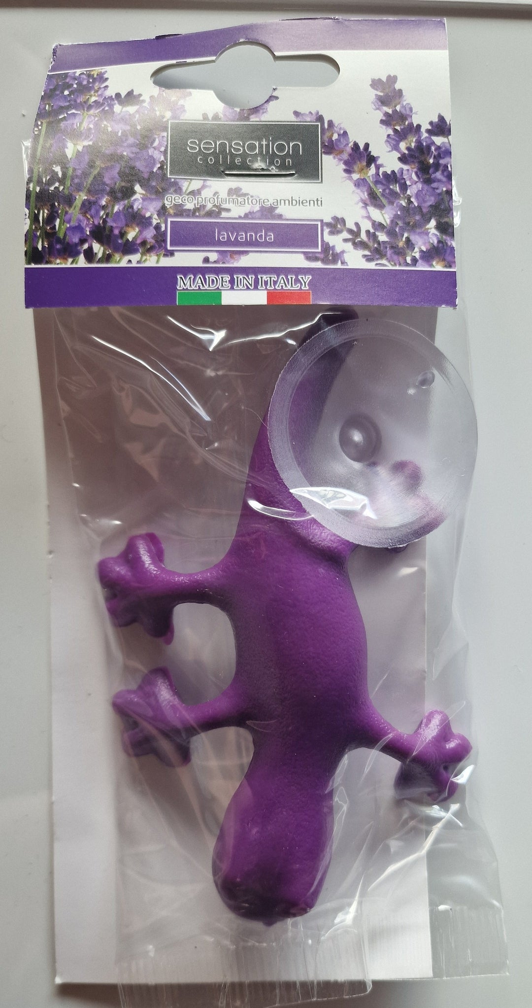 Duft-Gecko,  lila, ca 195cm  x  9cm  mit intensivem Lavendelduft