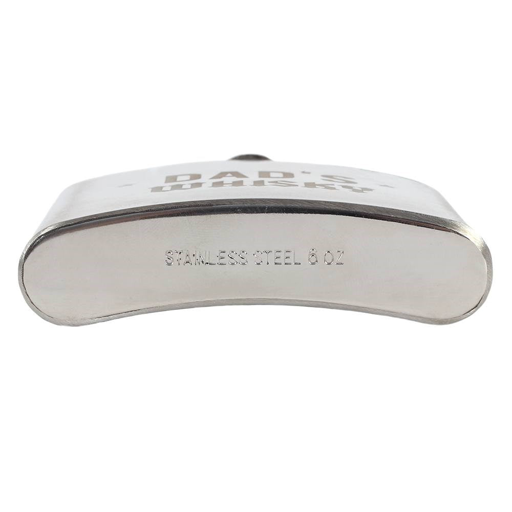 Edelstahl "Flachmann" mit Beschriftung "Dad's Whisky" - British Moments