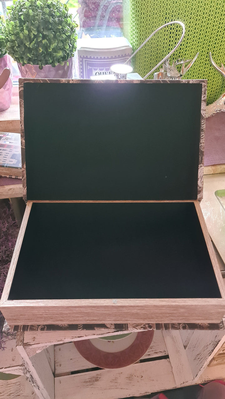 Edle Schachtel  in Buchoptik "Tea Collection", ca. 32 x 20 cm - British Moments / Fernweh-Kaufhaus