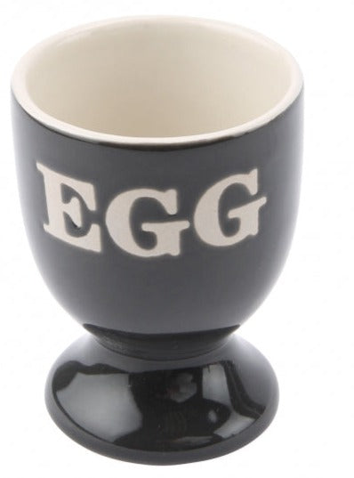 Eierbecher , anthrazitgrau, Beschriftung  " EGG" - British Moments