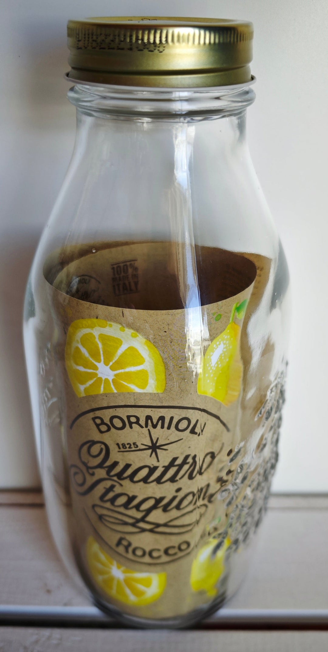 Einmach-Kochflasche "Quattro Stagioni" von Bormioli  ca. 1 Liter