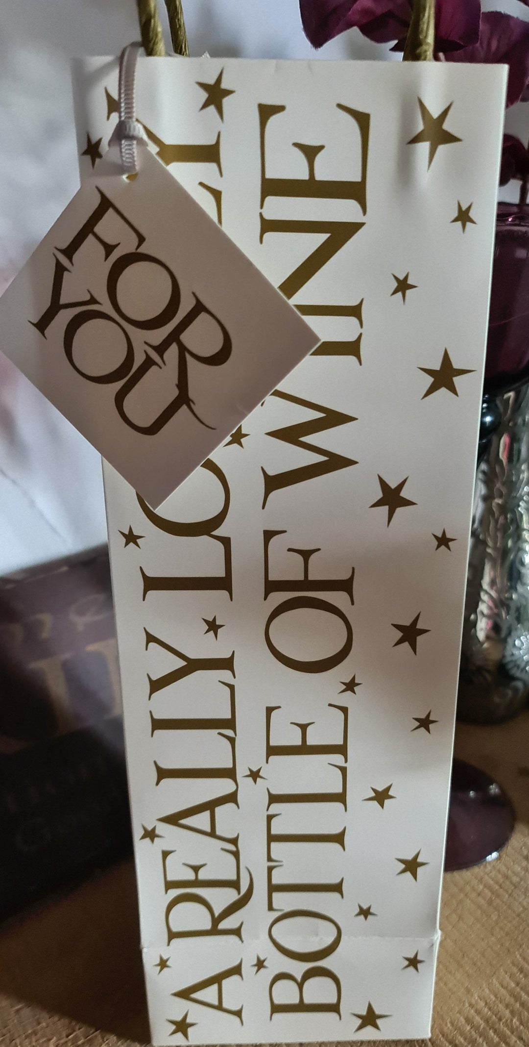 Emma Bridgewater -Design, Wein Flaschen-Geschenktüte , Papier mit Boden - British Moments