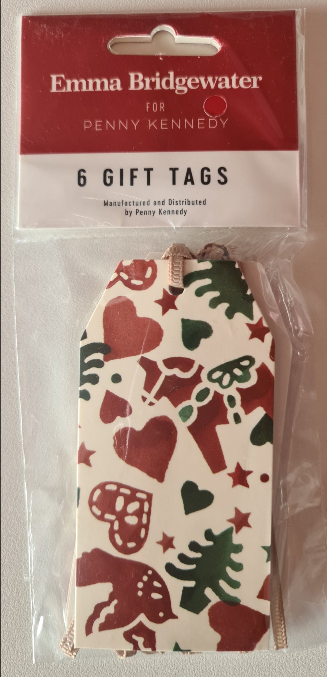 Emma Bridgewater  , Geschenk- Anhänger ,  weihnachtlich, - British Moments / Fernweh-Kaufhaus