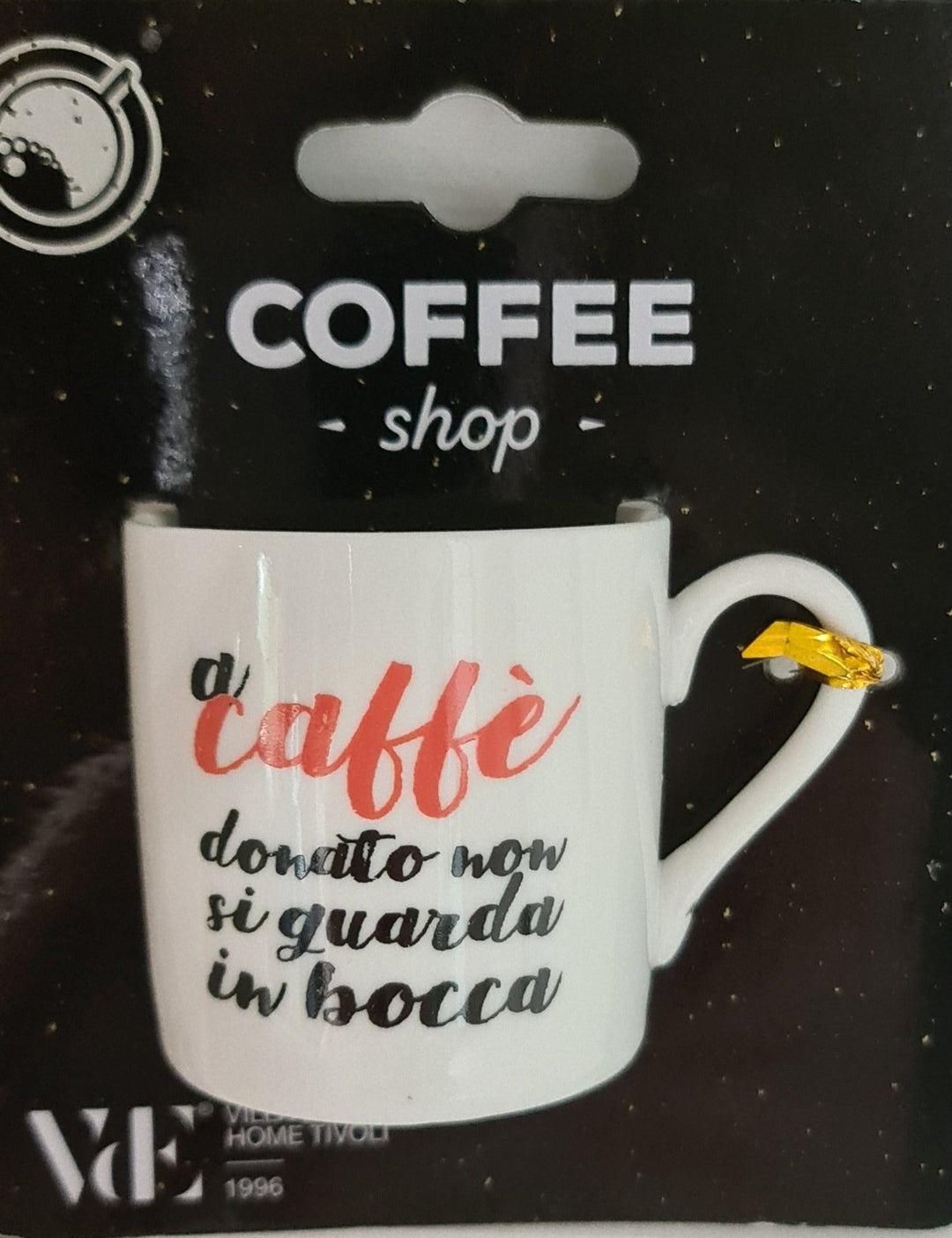 Espressotasse mit ital.Spruch,  Version 5 - British Moments / Fernweh-Kaufhaus