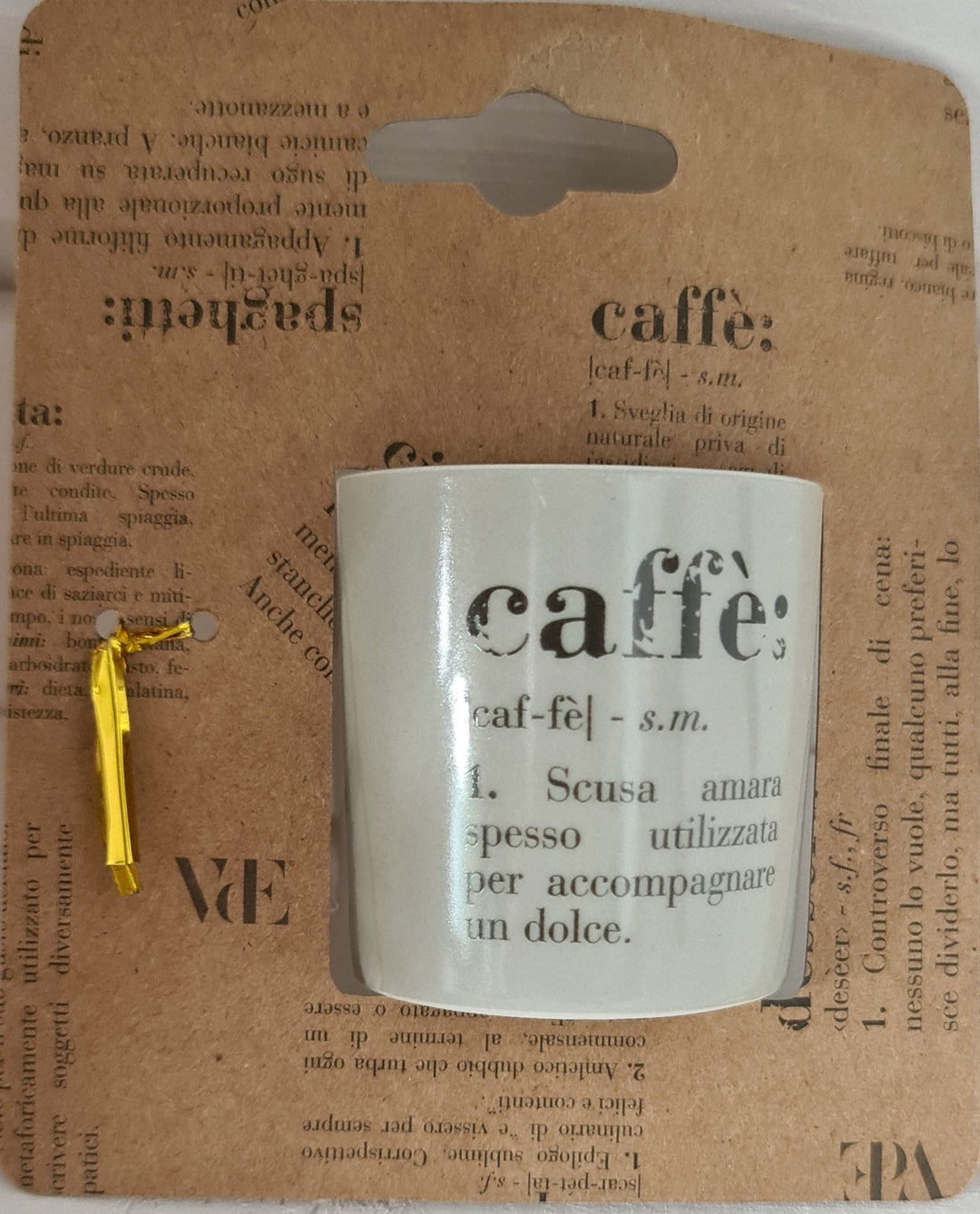 Espressotasse "Vokabeln ", grau - British Moments / Fernweh-Kaufhaus