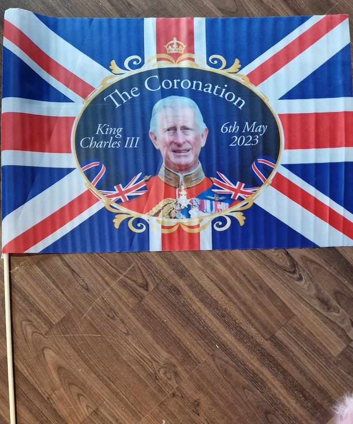 Flagge zur Krönung von King Charles III. , ca. 61cm  x 41cm