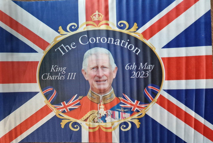 Flagge zur Krönung von King Charles III. , ca. 61cm  x 41cm