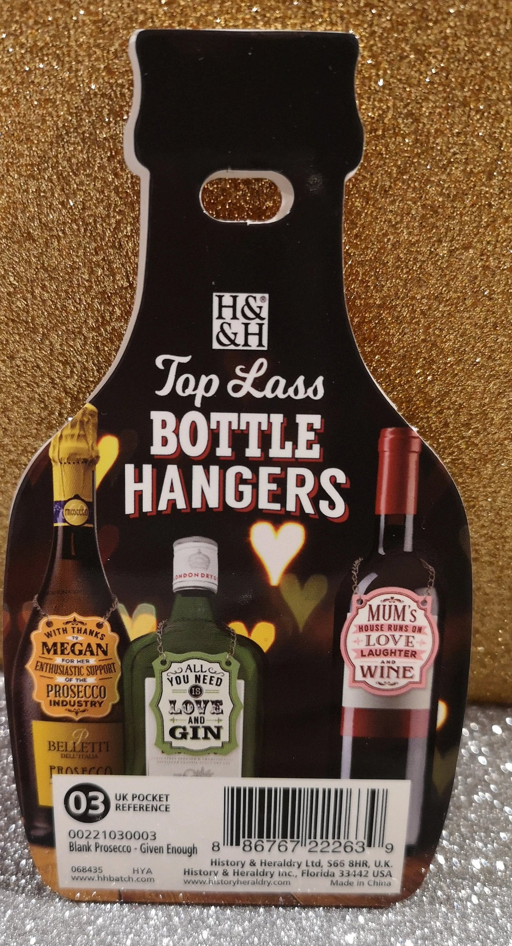 Flaschenanhänger Gin - British Moments