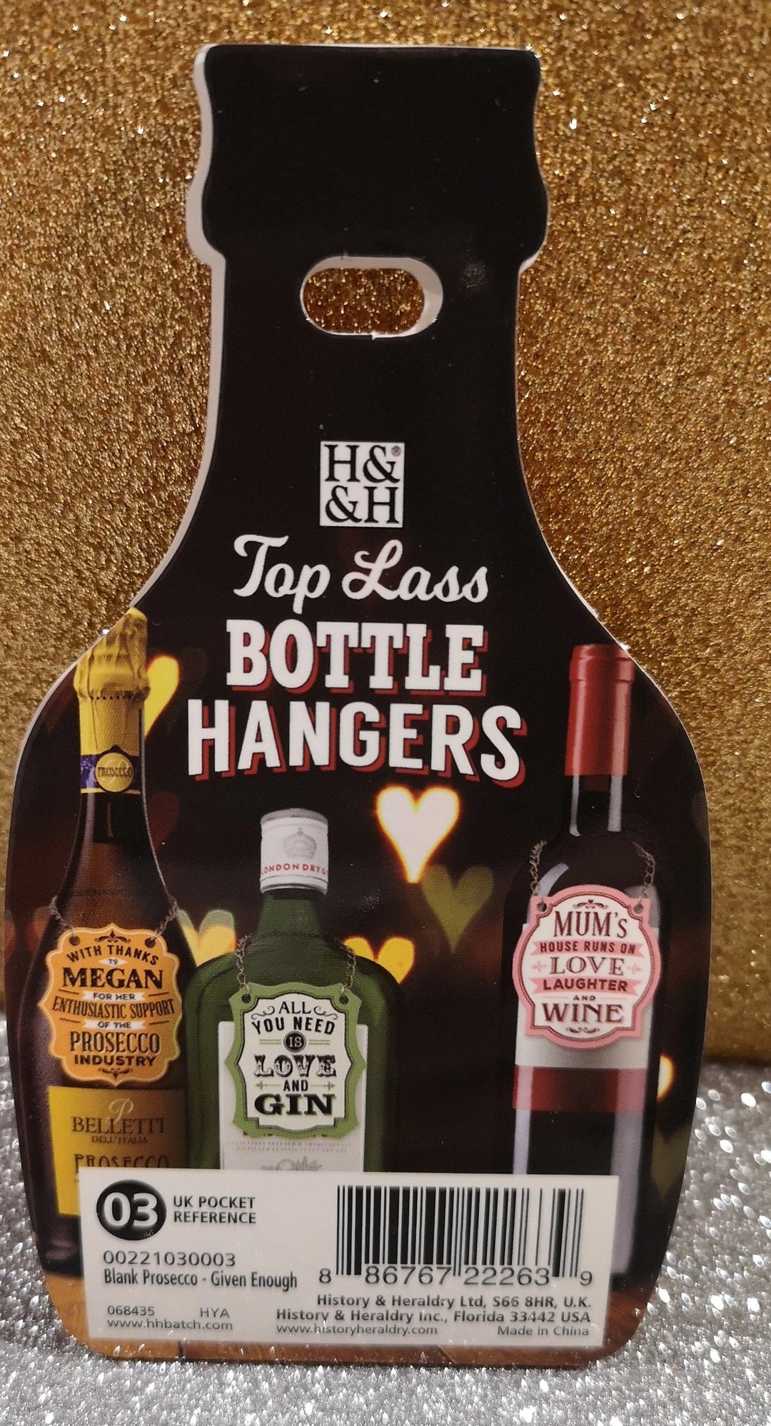 Flaschenanhänger Gin - British Moments