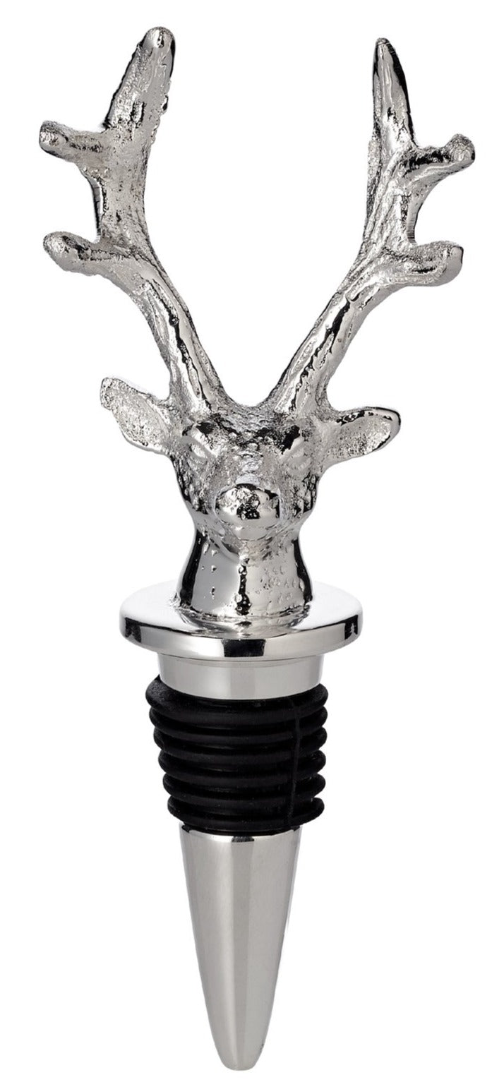 Flaschenverschluß, Hirschkopf , edel versilbert ++++COMING SOON +++ - British Moments