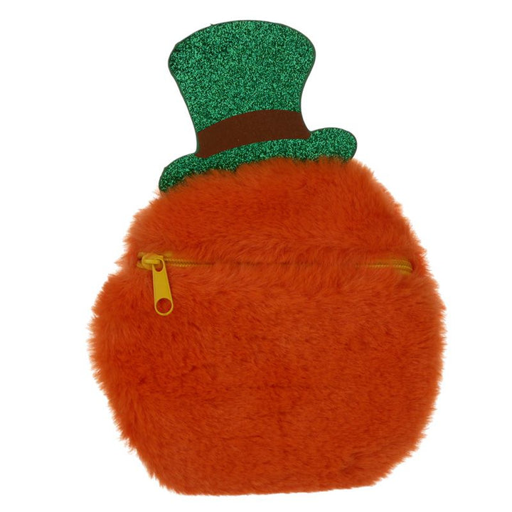 Flauschiges Portemonnaie "Leprechaun irischer Glücks-Kobold " Rückseite