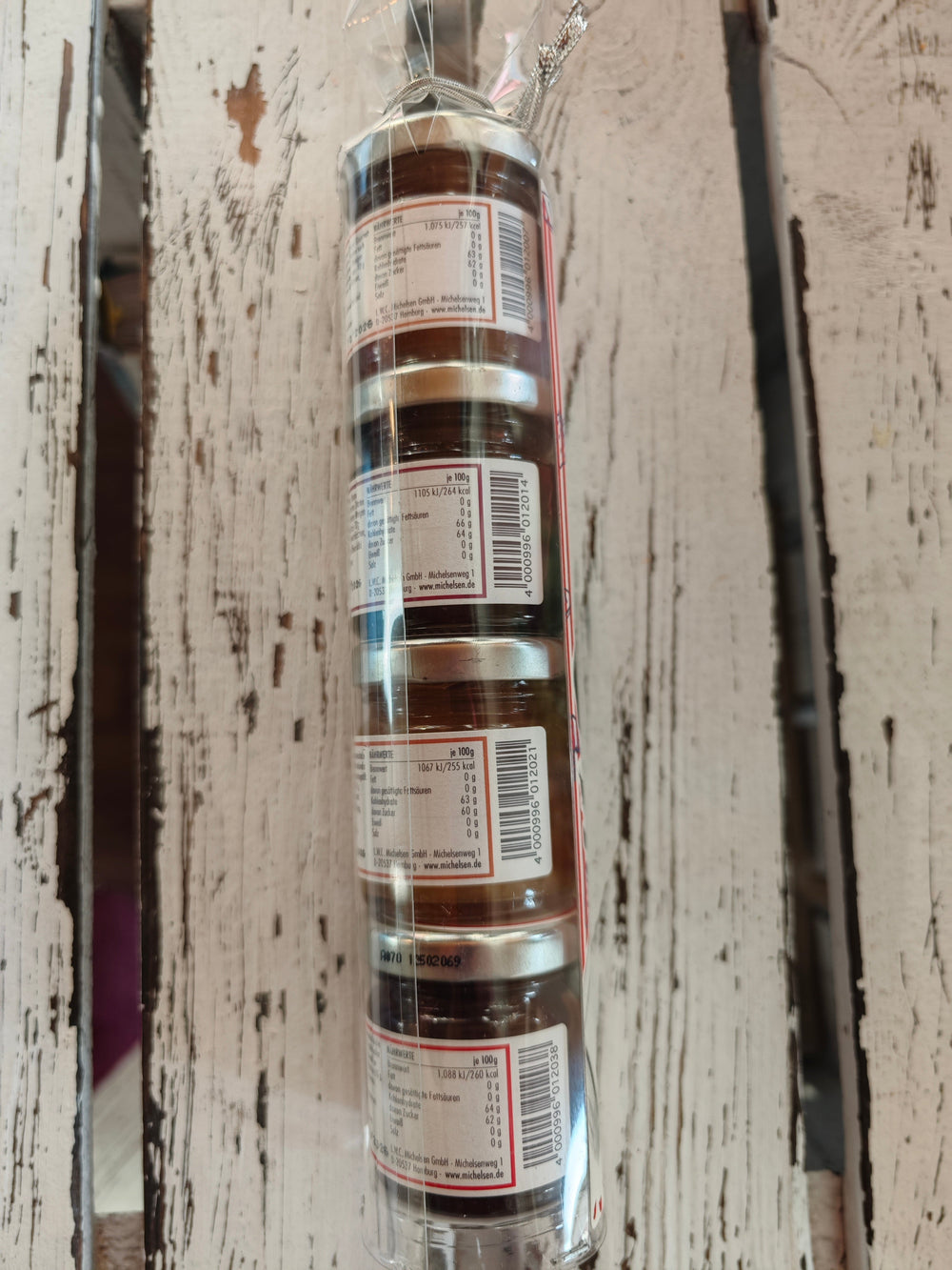 "French Kiss" Miniaturen Turm, 4 leckere  französische Konfitüren