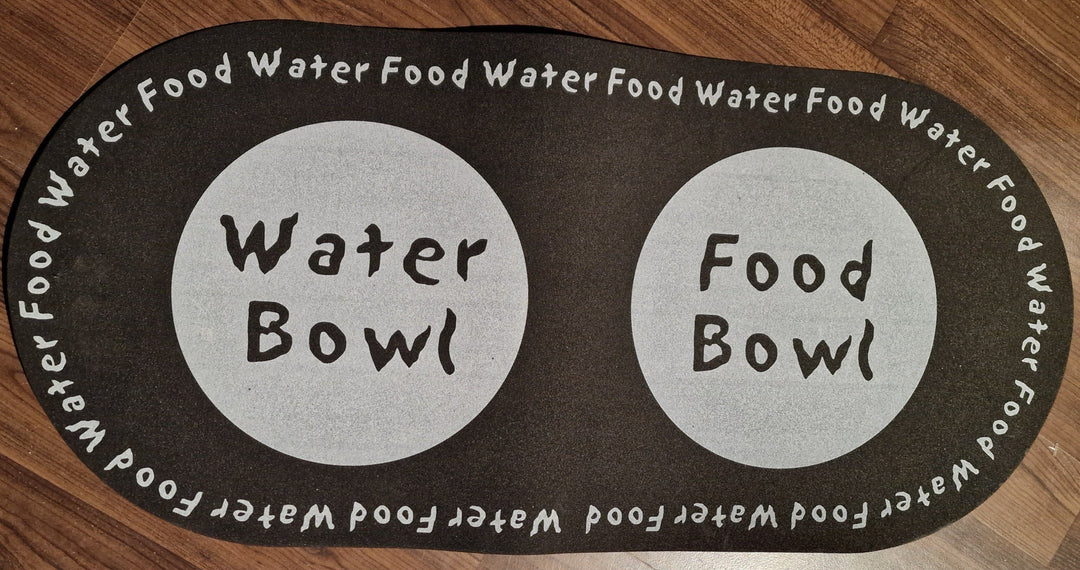 Futternapf-Unterlage, Moosgummi, schwarz