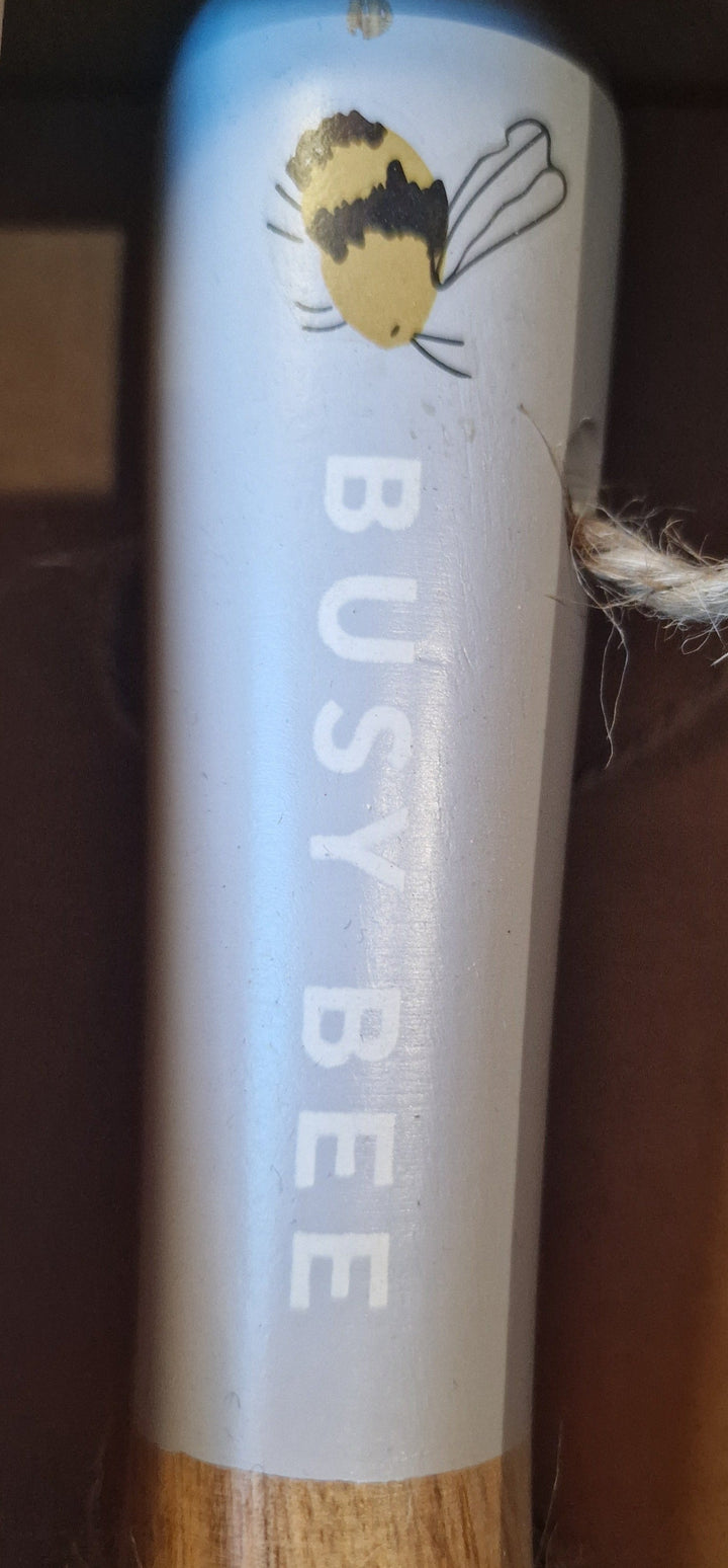 Gartenharke "Busy Bee", Metall, mit Holzgriff