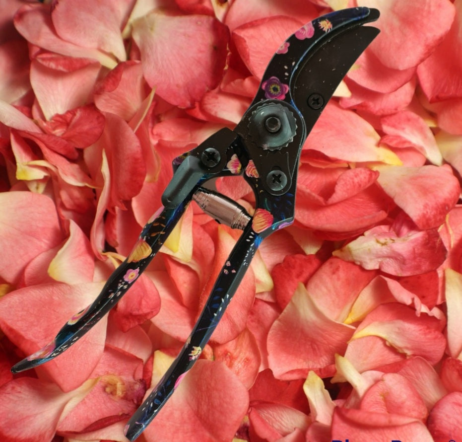 Gartenwerkzeug Blümchenmuster, Metall, Landhaus-Stil - British Moments / Fernweh-Kaufhaus