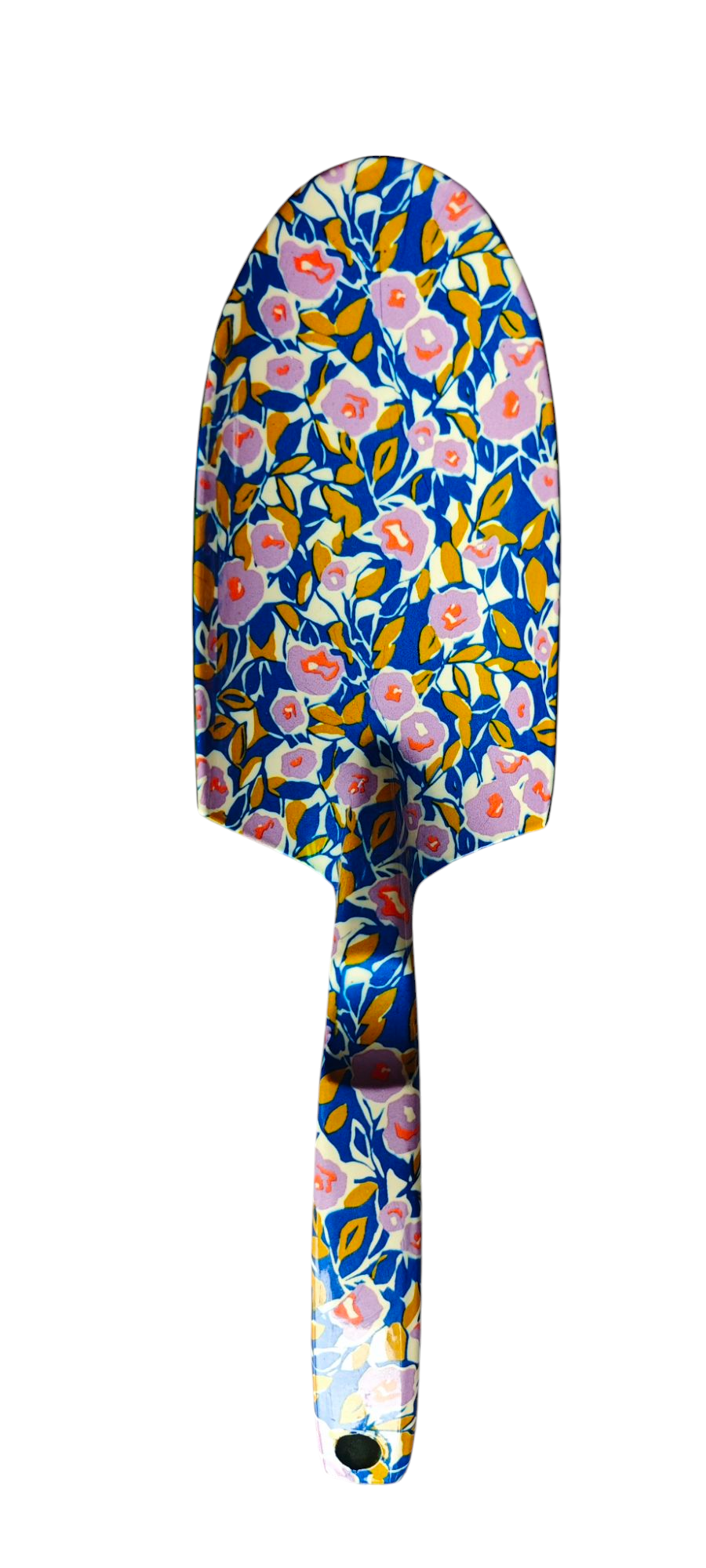 Gartenwerkzeug Blümchenmuster, kleine Schaufel , Metall, Landhaus-Stil , blau