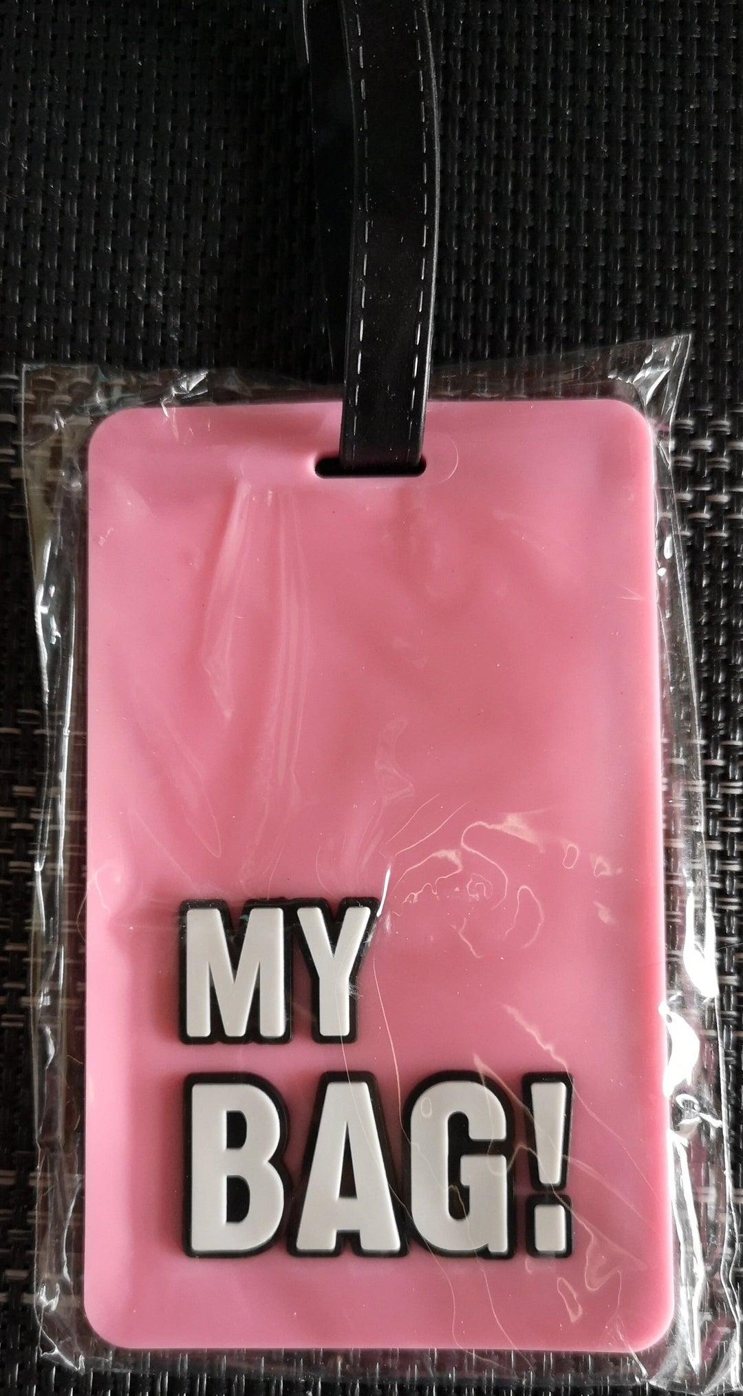 Gepäckanhänger PVC "My Bag ", rosa - British Moments