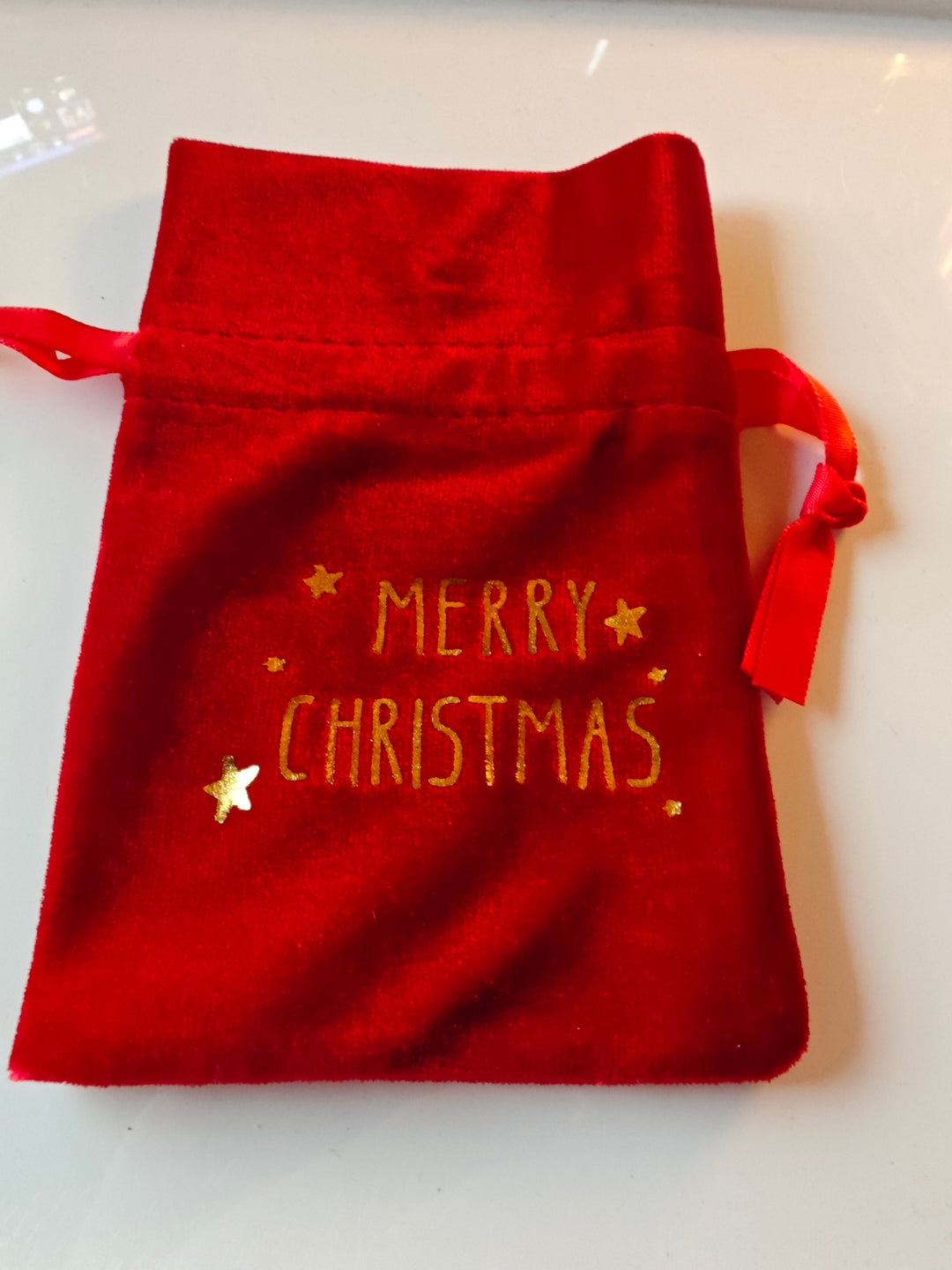 Geschenkbeutel, grün, Samt-Feeling,, 10cm  x 15 cm