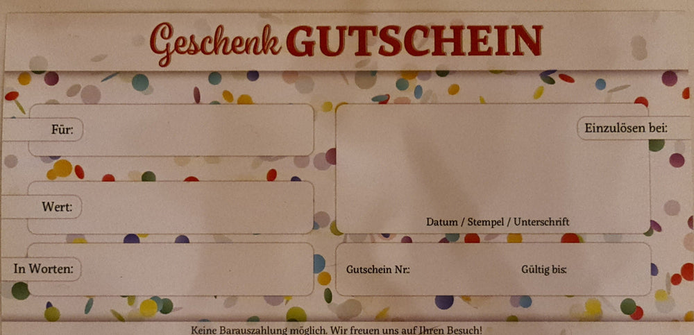 Geschenkgutscheinkarte auf dem Postweg - British Moments / Fernweh-Kaufhaus