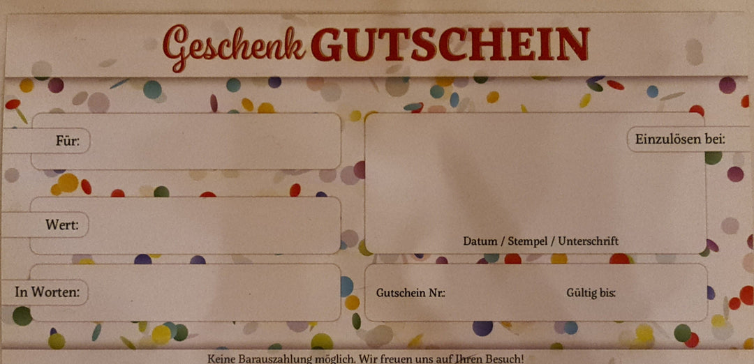 Geschenkgutscheinkarte auf dem Postweg - British Moments / Fernweh-Kaufhaus