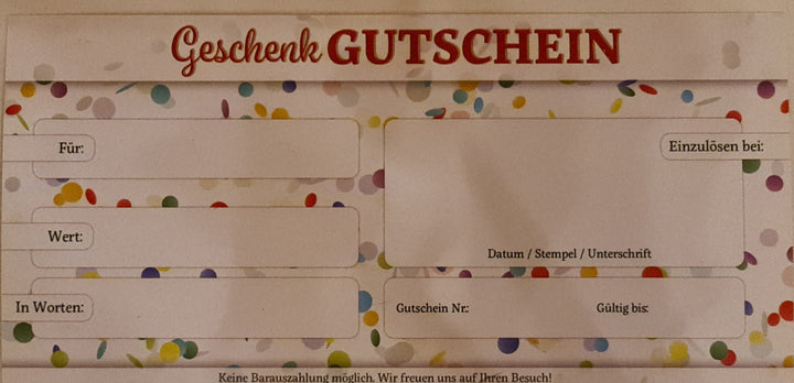 Geschenkgutscheinkarte auf dem Postweg - British Moments / Fernweh-Kaufhaus