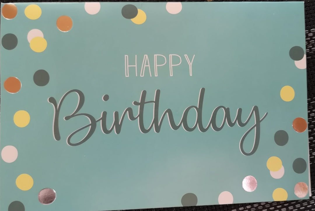 DAZU BUCHEN : Geschenkkarte "Happy Birthday" Motiv 1 - British Moments