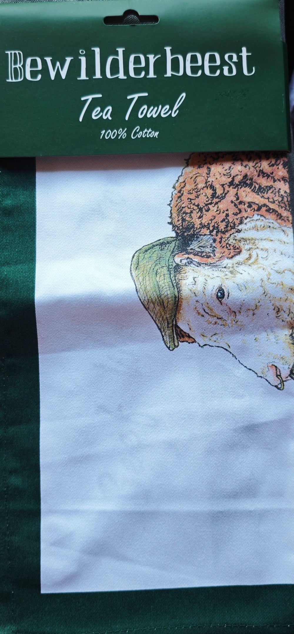 Geschirrtuch aus der "Bewilderbeest" Serie. Schaf