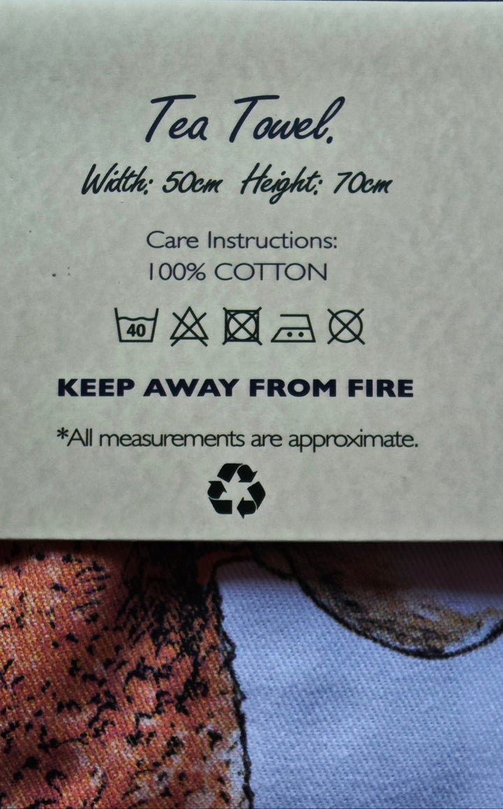 Geschirrtuch aus der "Bewilderbeest" Serie. Schaf