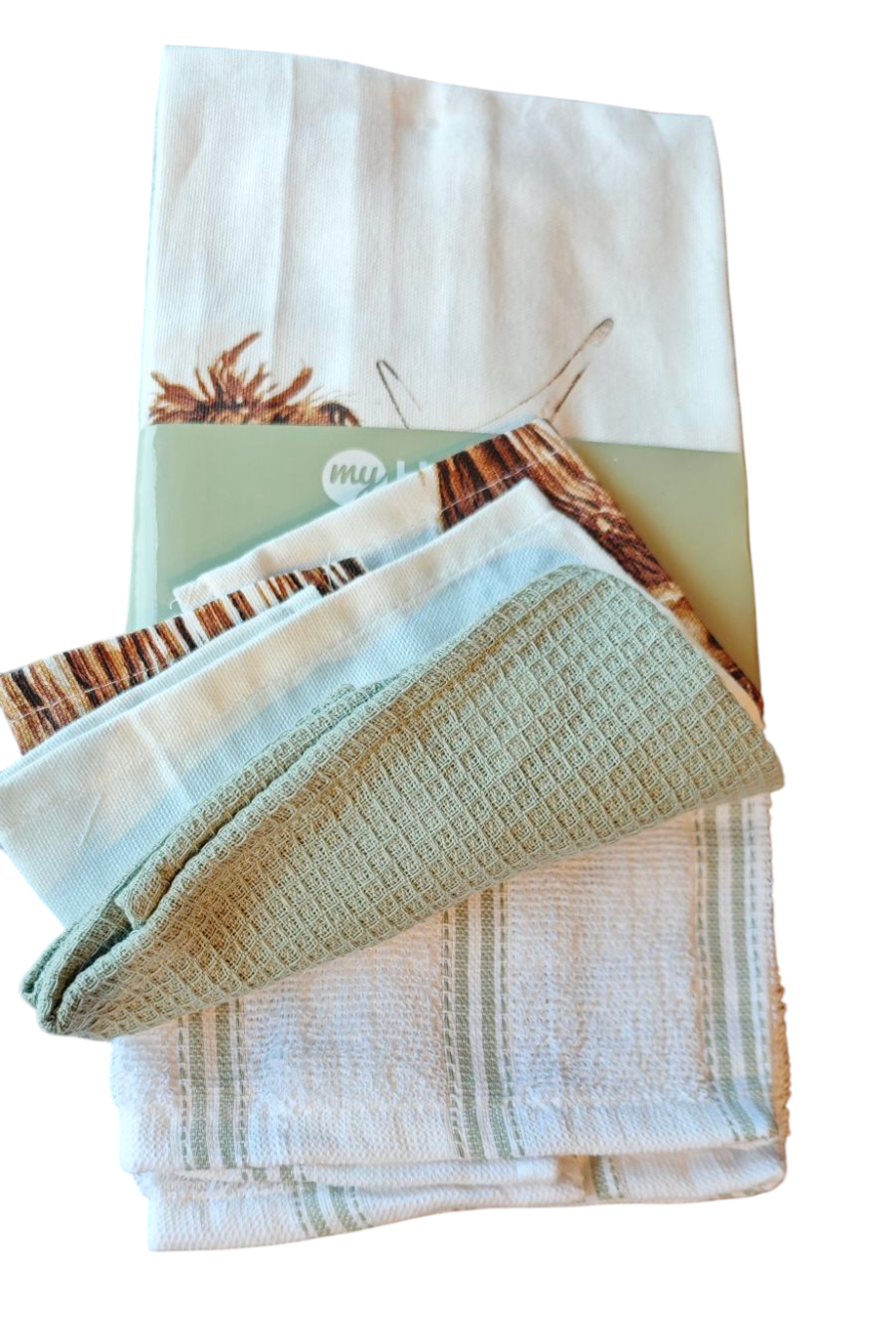 Geschirrtücher Baumwolle ’ Highland Cow ’ 3er Pack - Haushalt