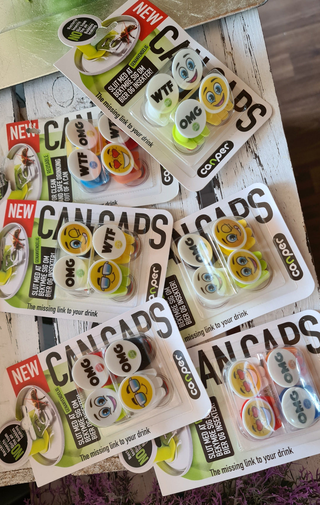 Getränkedosen Verschluß zum Schutz vor Insekten, 4er Set - British Moments / Fernweh-Kaufhaus