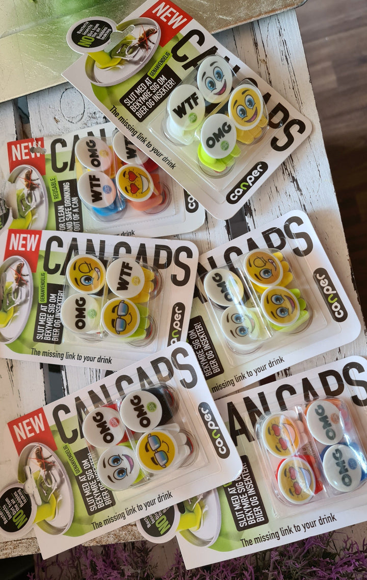 Getränkedosen Verschluß zum Schutz vor Insekten, 4er Set - British Moments / Fernweh-Kaufhaus