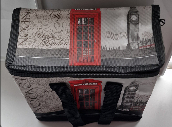 Gewebte Mini Kühltasche , "London" . Perfekt für die Picknick-Zeit