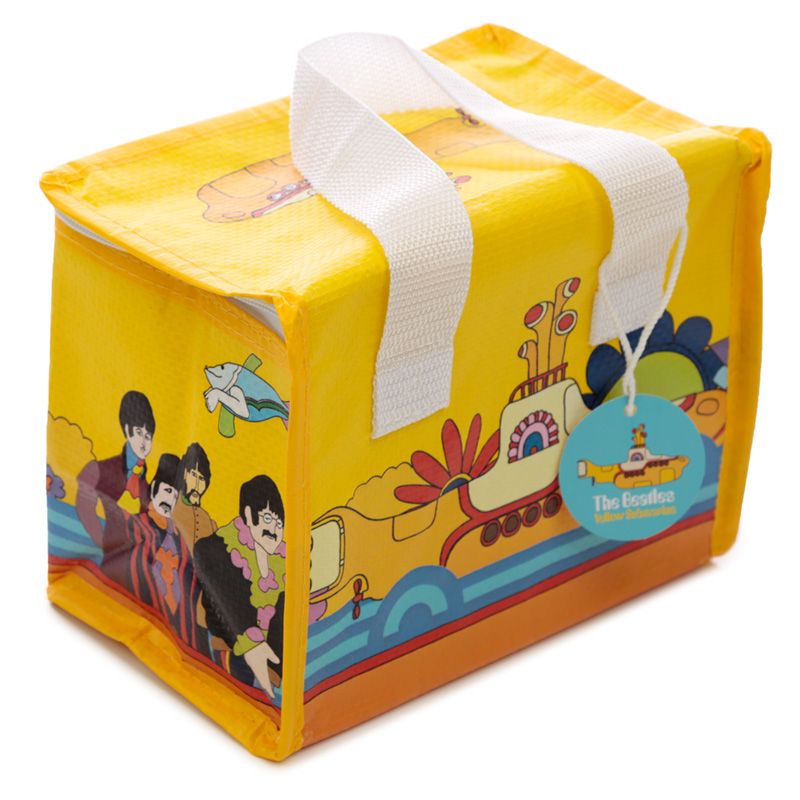 Gewebte Mini Kühltasche , The Beatles Yellow Submarine. Perfekt für die Picknick-Zeit: - British Moments / Fernweh-Kaufhaus