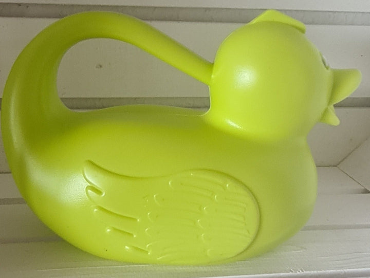 Gießkanne , Kunststoff in Form einer Ente, grün - British Moments / Fernweh-Kaufhaus