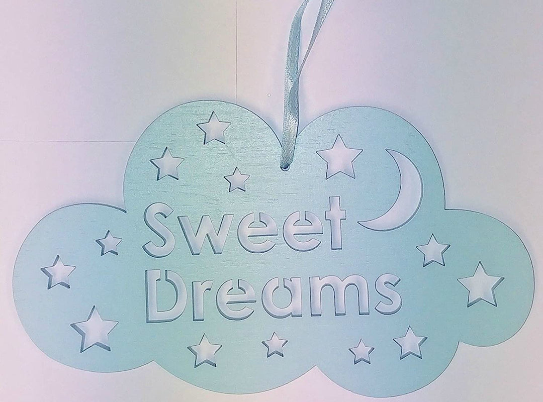 Gisela Graham London . Aufhänger hellblaue  Wolke "Sweet Dreams" - British Moments