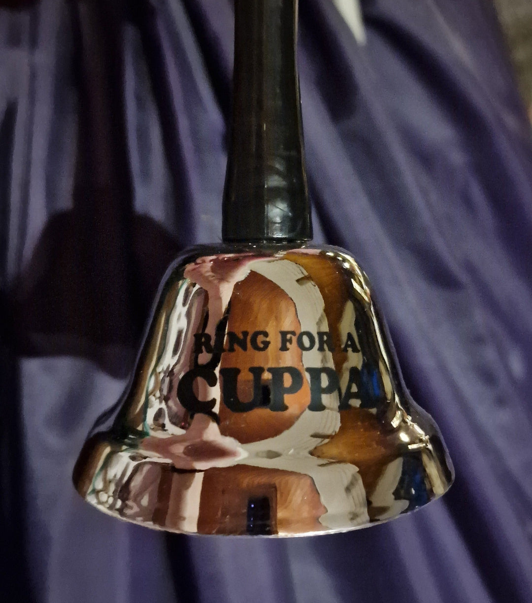 Glocke "Ring for A cuppa" , silber