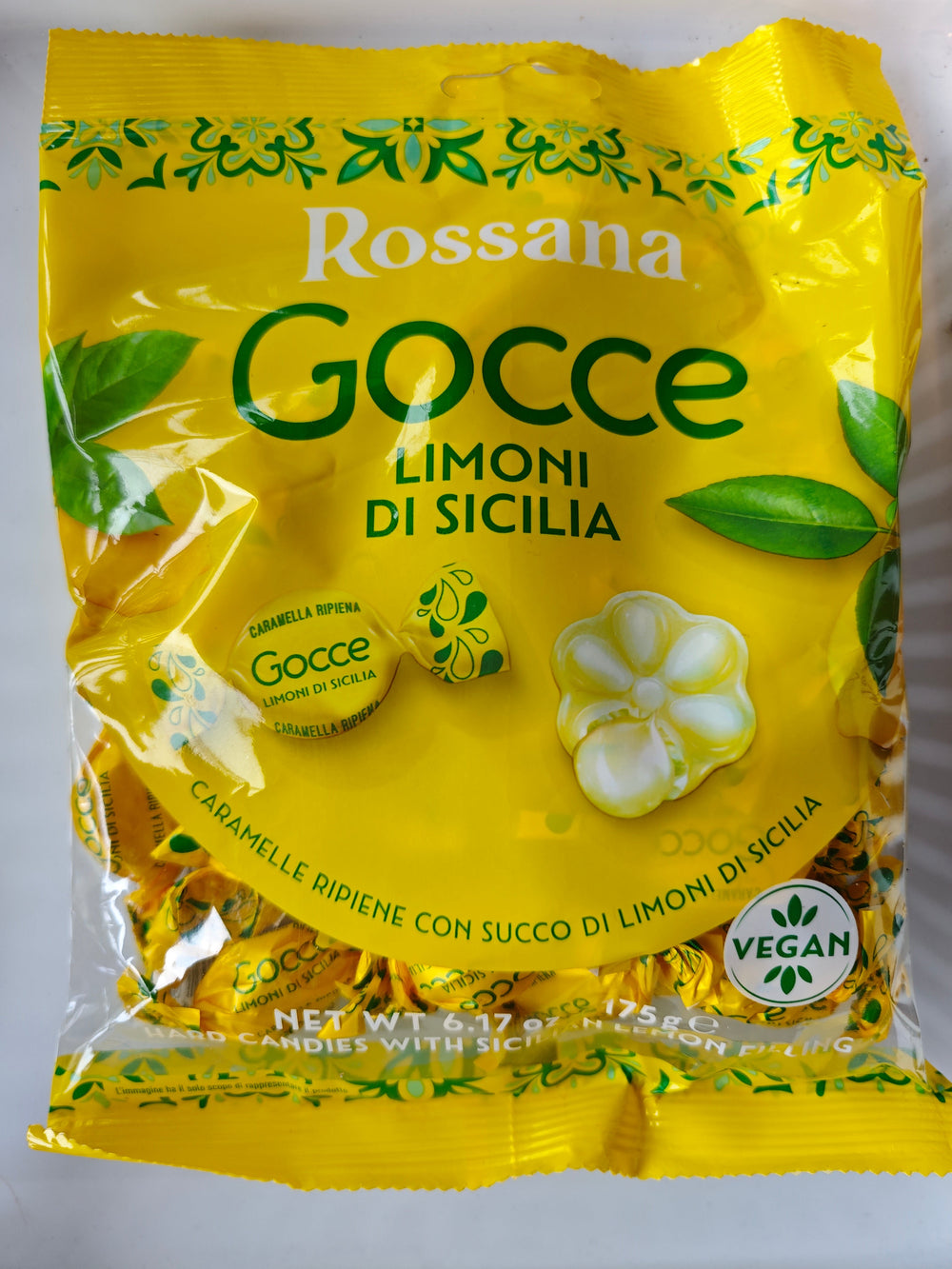 Gocce Limoni di Sicilia – Hartbonbons mit Zitronenfüllung