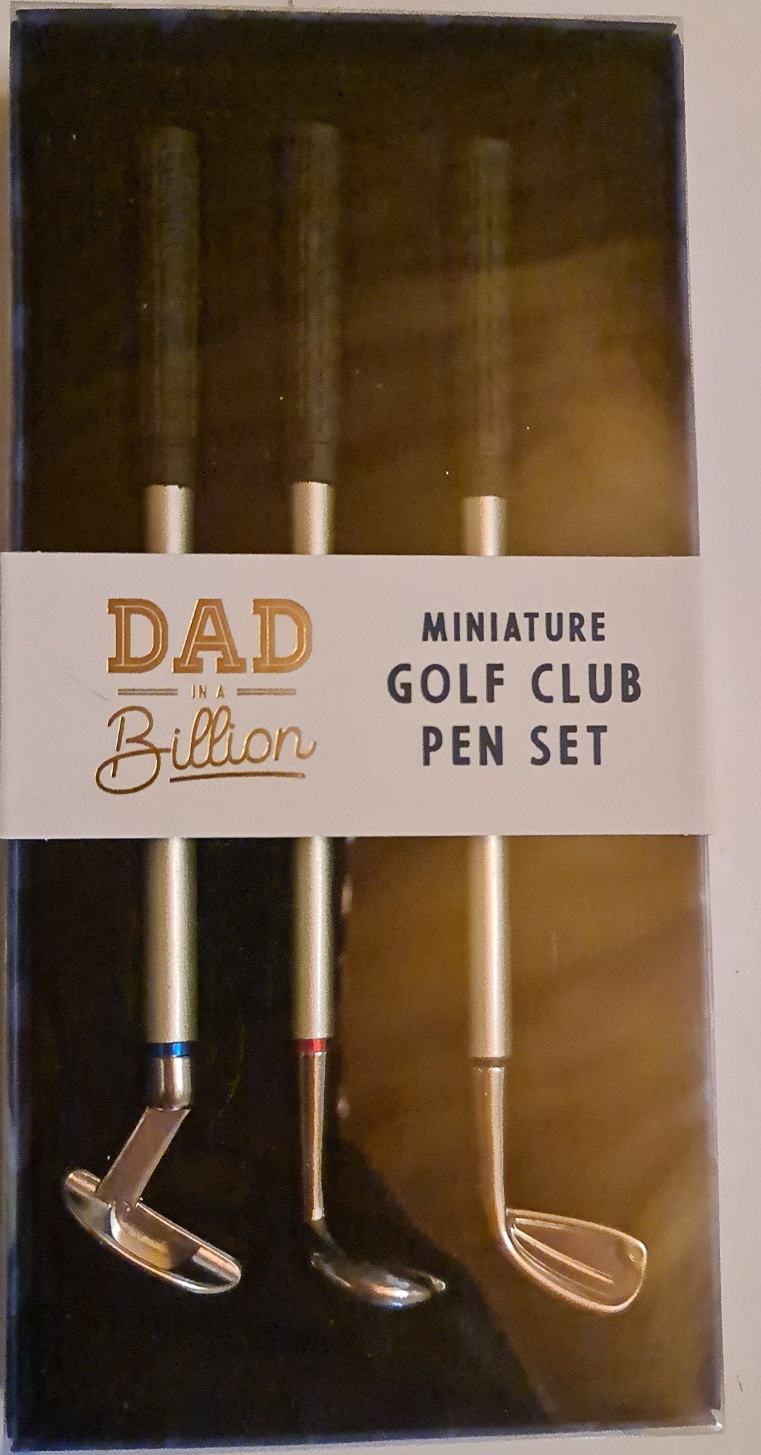 Golf Club Stifte Set, 3er Set Kugeschreiber in Golfschläger Form - British Moments / Fernweh-Kaufhaus