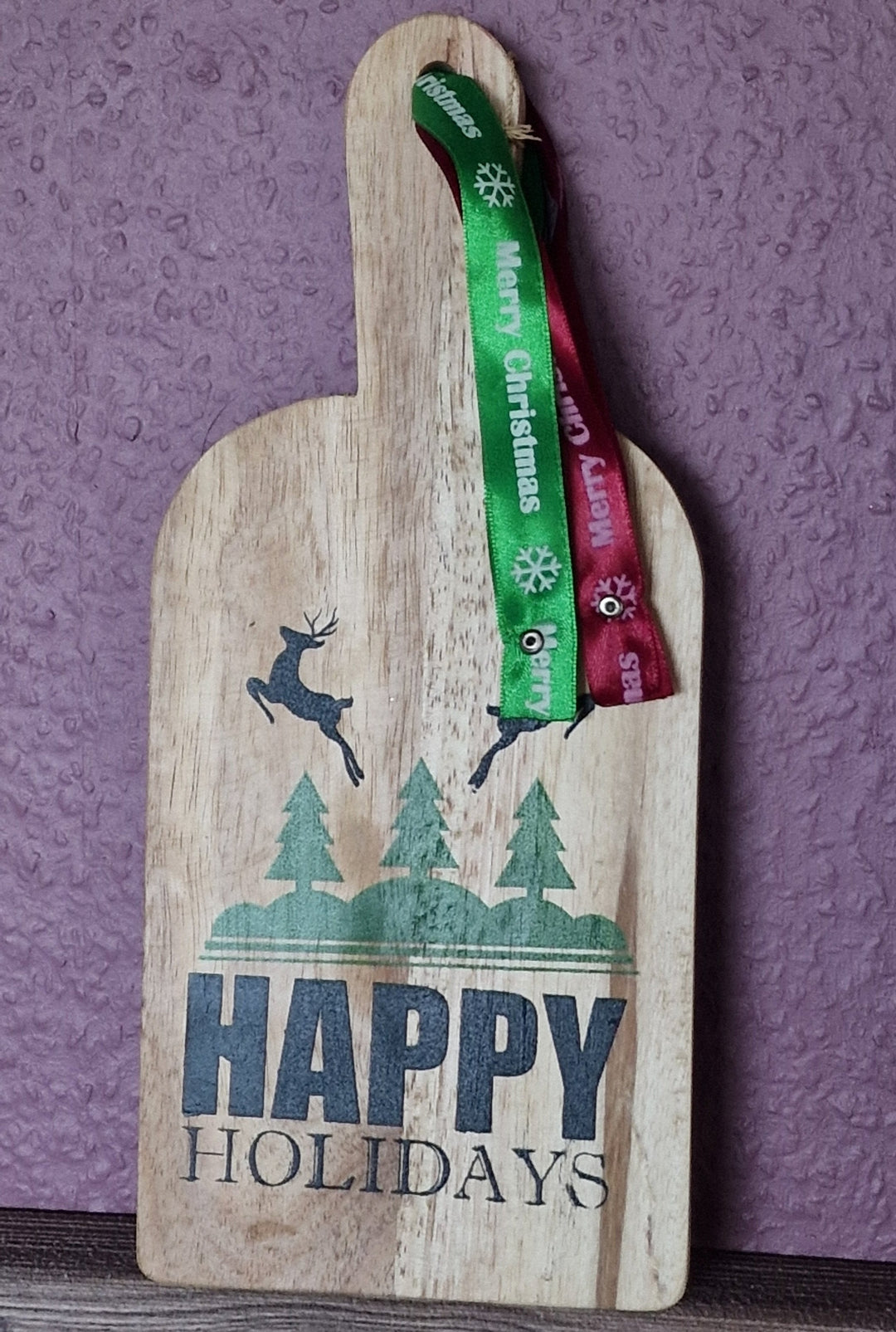 Hängetafel "Happy Holidays" , Weihnachtsdeko