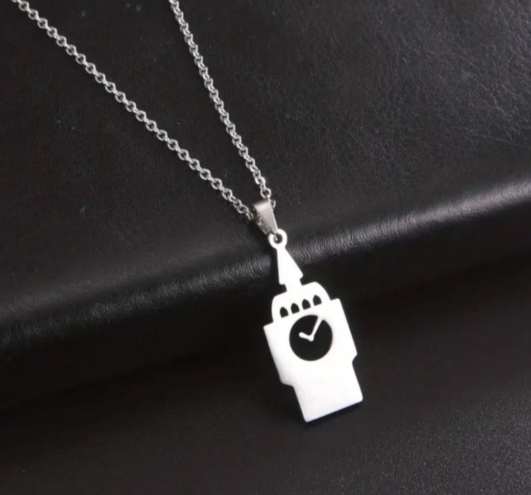 Halskette, Modeschmuck "Big Ben" , Edelstahl