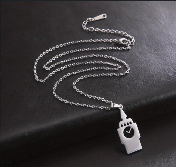 Halskette, Modeschmuck "Big Ben" , Edelstahl