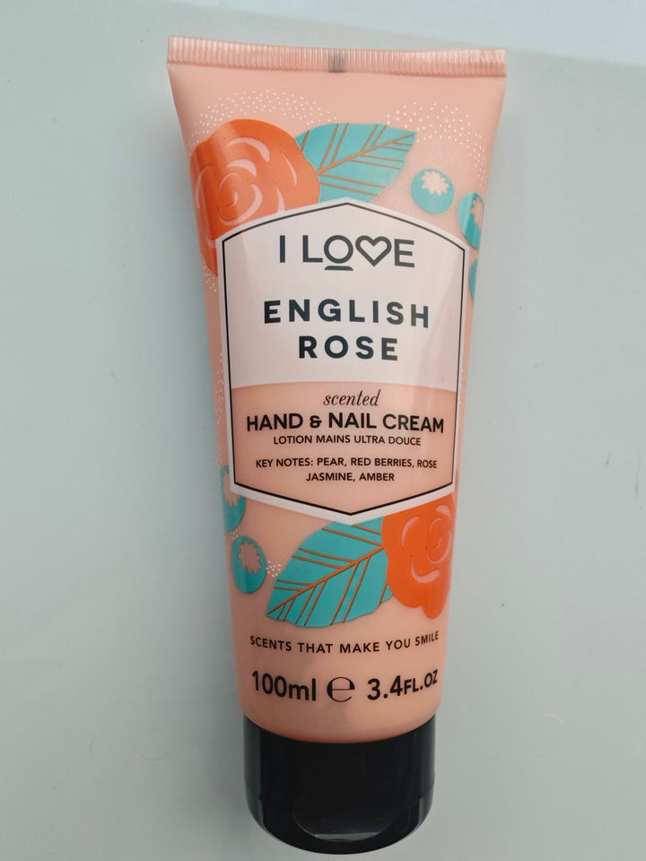 Hand und Nagelcreme "English Rose", 100 ml Tube