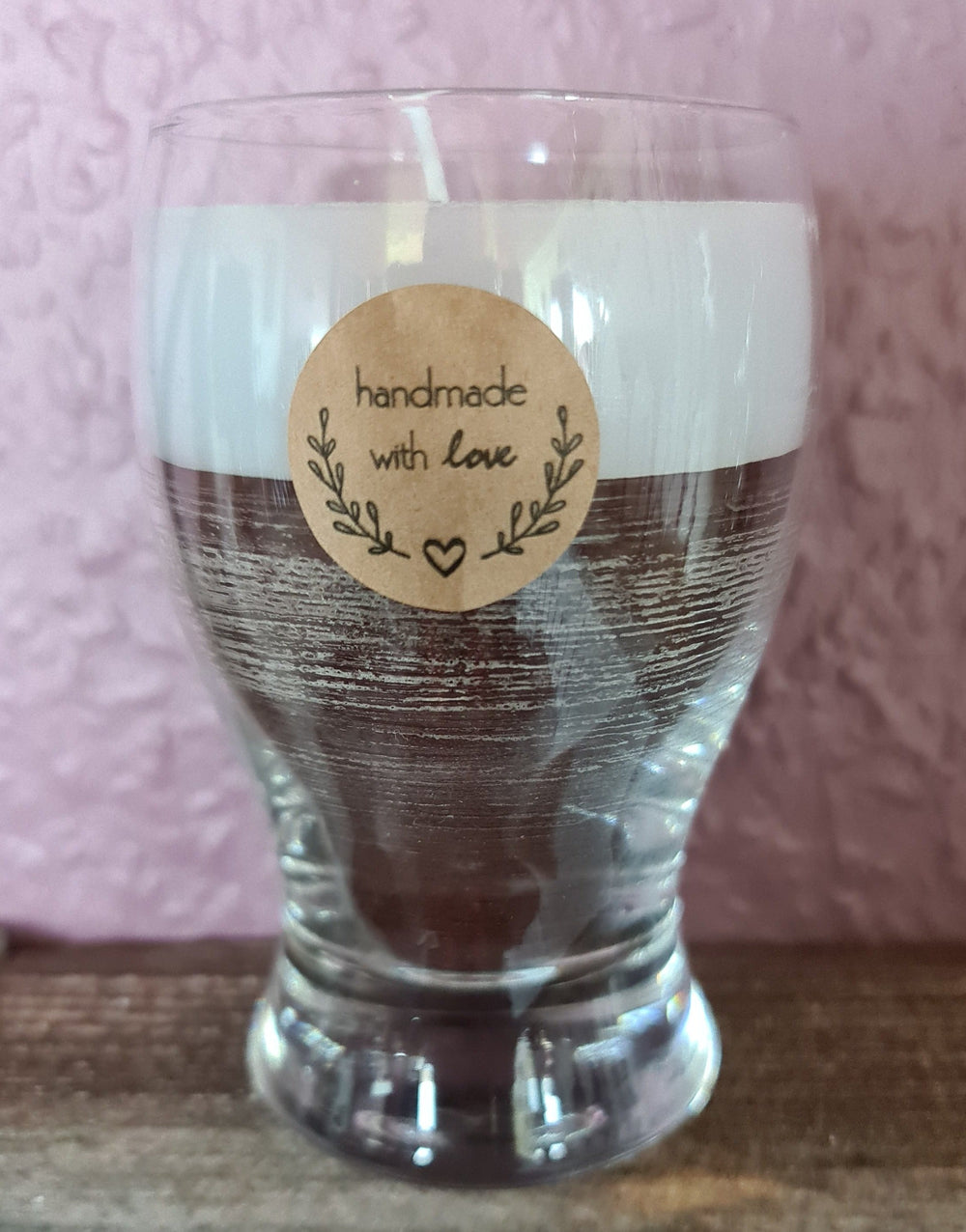 Handgegossene Kerze  " Irish Stout " - British Moments