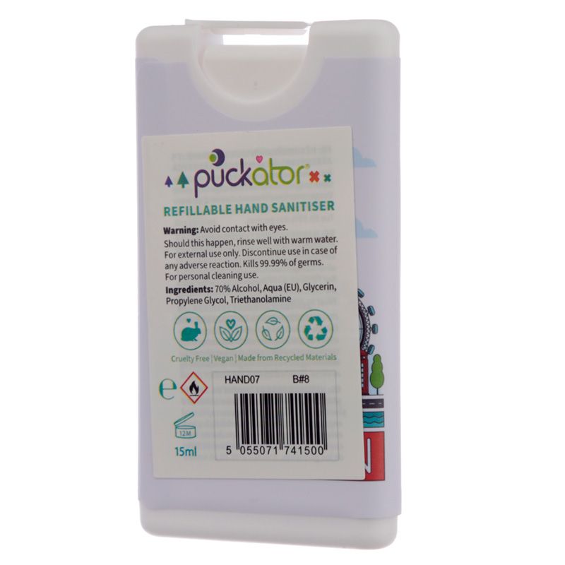 Handreinigungs- Spray 15 ml mit London Icons  Motiv