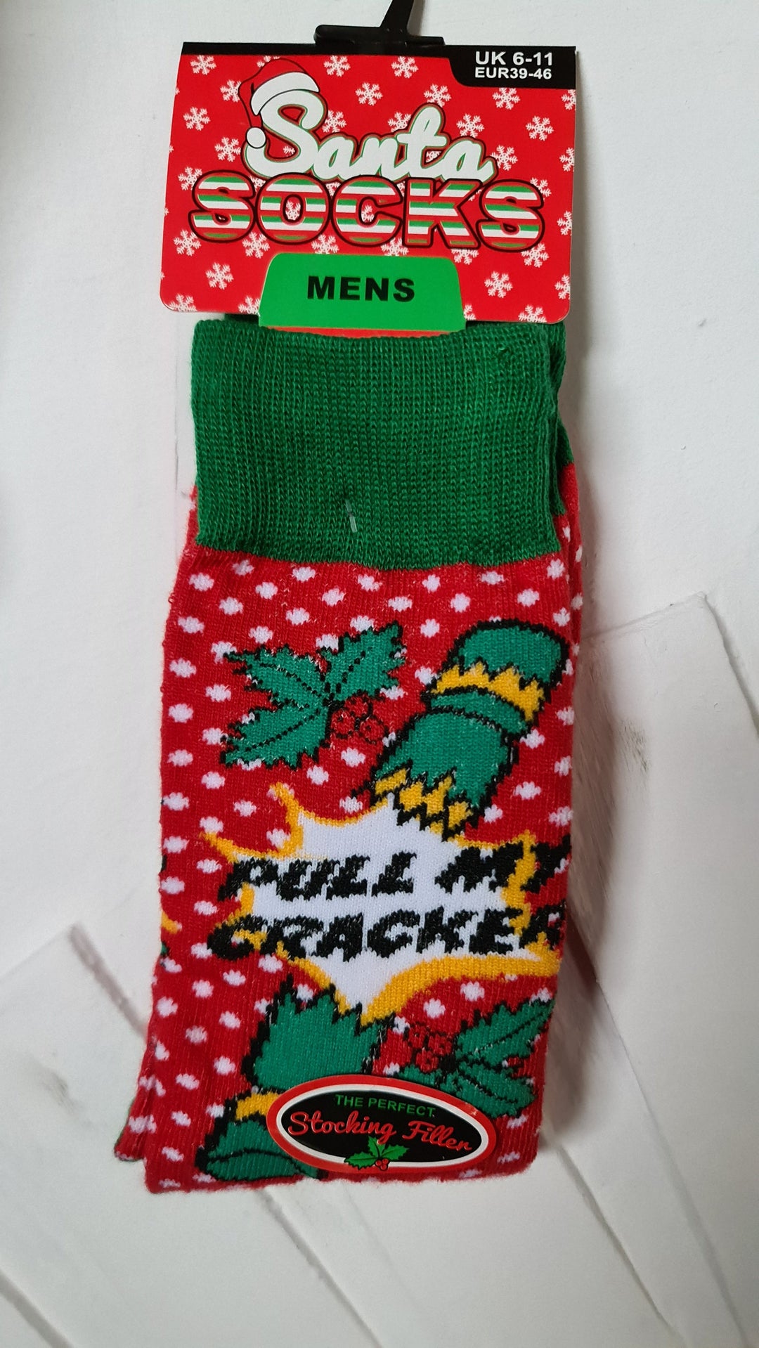 Herren Weihnachtssocken "Pull my Cracker" - British Moments