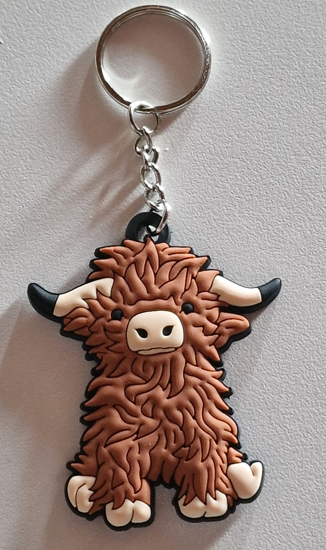  "Highland Cow",  PVC Schlüsselanhänger