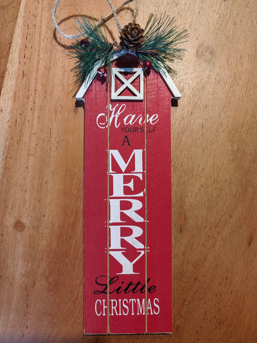 Holzschild " Have yourself a merry little Christmas "