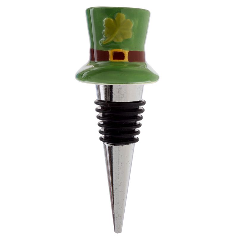 Irischer Glückskobold "Leprechaun-Hut "  Flaschenverschluß, Keramik - British Moments / Fernweh-Kaufhaus