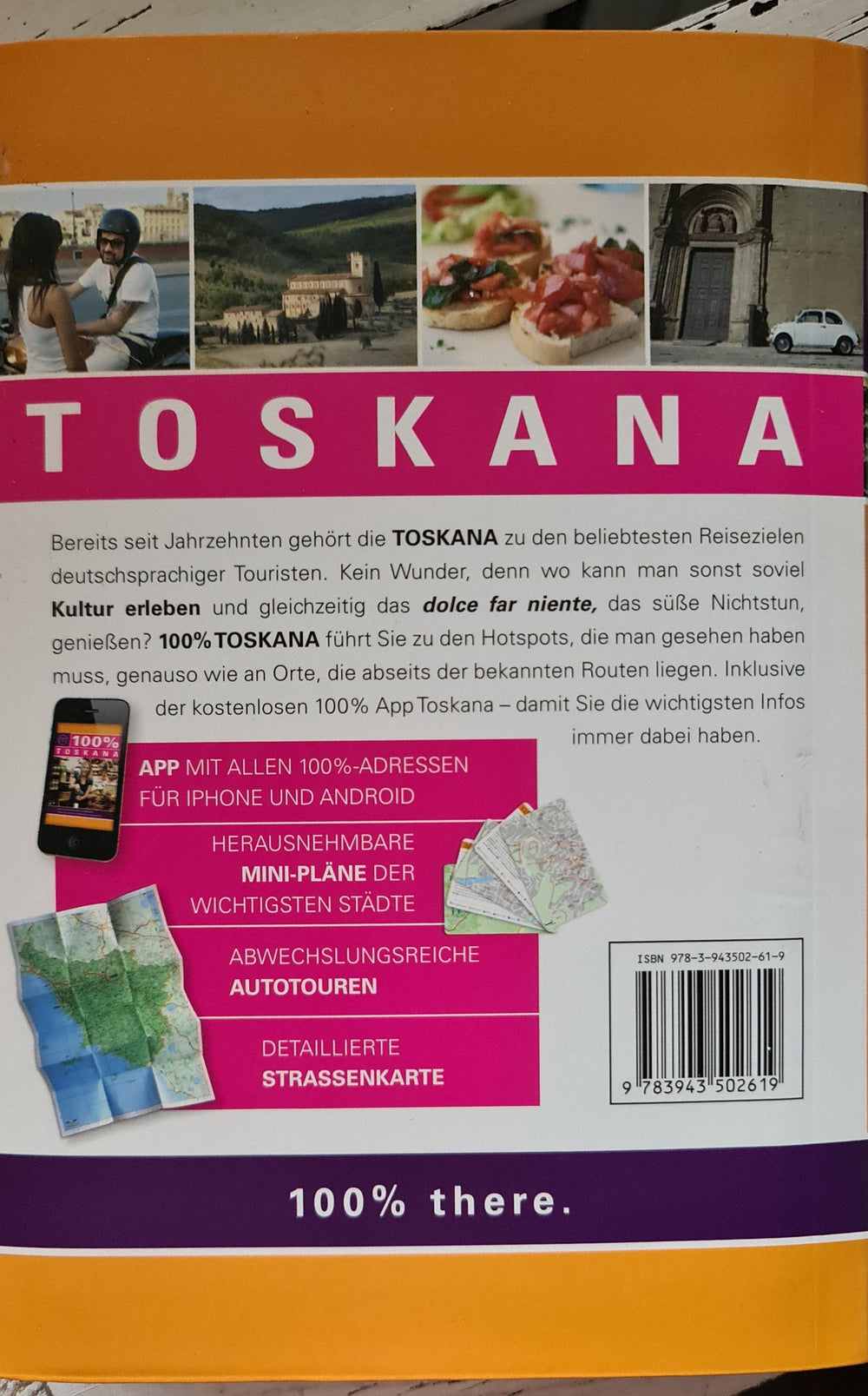 Italien - Antiquariat :  "100% Toskana" Taschenbuch,  gebraucht - British Moments / Fernweh-Kaufhaus